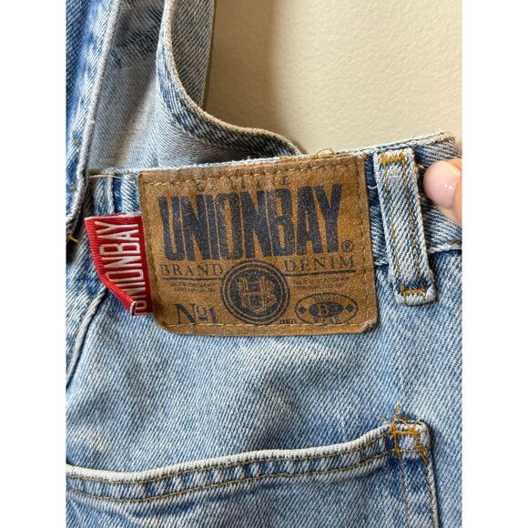 UNIONBAY Vintage Denim Overall Women’s Size 32 Blue Adjustable Strap Casual - Picture 8 of 9